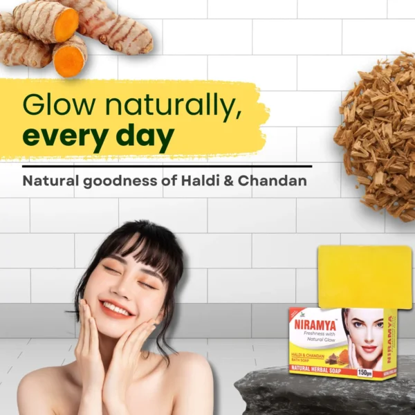 Niramya Herbal Haldi and Chandan Natural Bath Soap