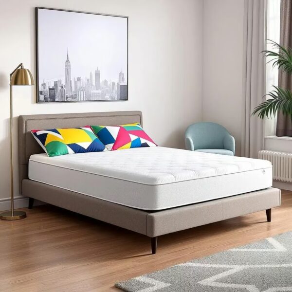 Kingfresh Mattress Spring Vibe Mattress Non Toxic Pocket Spring Luxury With Cotton Fold Dual HR Foam, Memory Foam and Quilted Cover