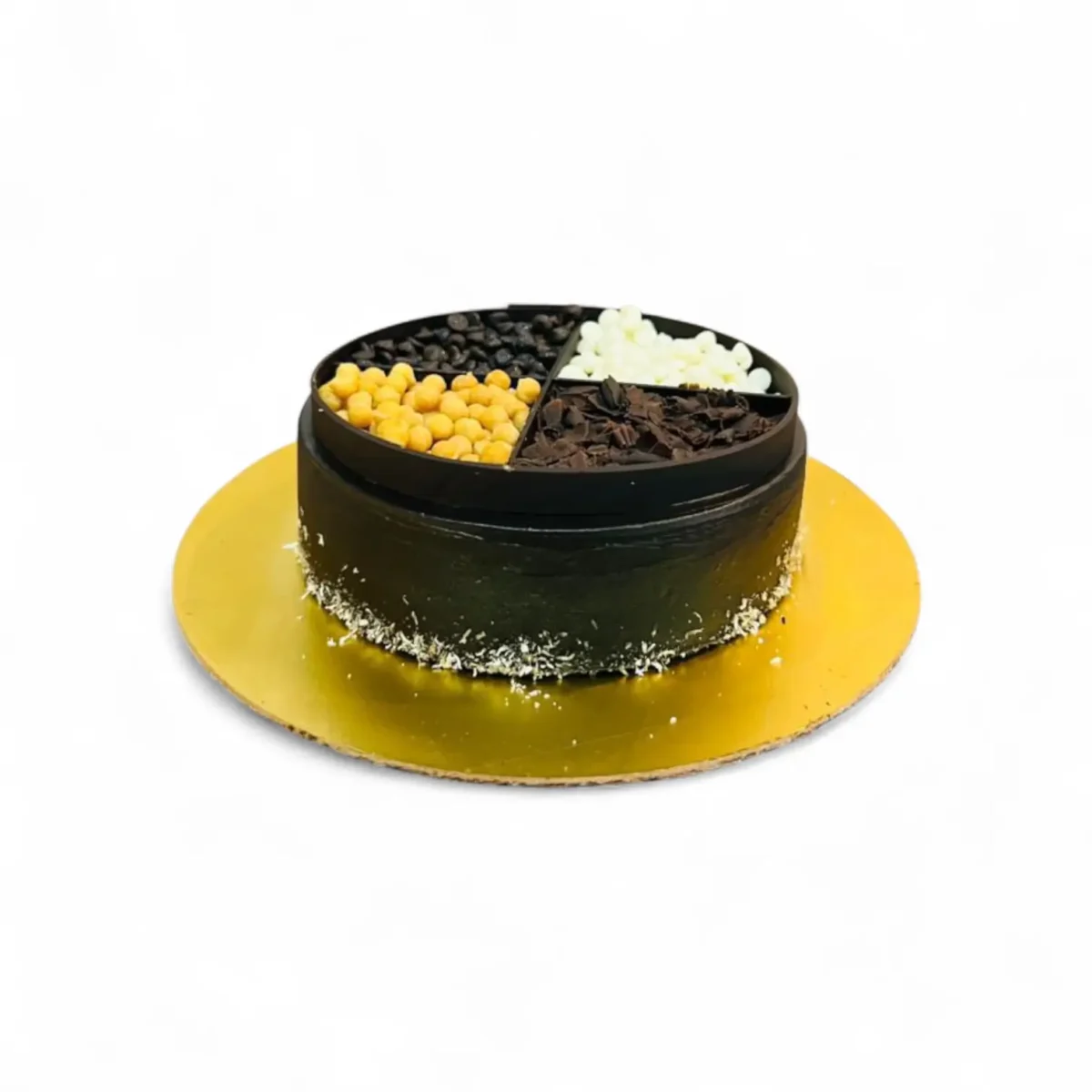 Belgium Crunch Cake by The Gentle Bean – Premium Belgian Chocolate Celebration Cake with Smooth Black Cocoa Frosting (2) Belgium Crunch Cake by The Gentle Bean – Premium Belgian Chocolate Celebration Cake with Smooth Black Cocoa Frosting - Image 2