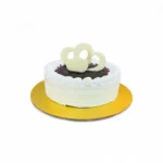 Blueberry Heart Cake Luscious Berry Filling with White Whipped Frosting & White Chocolate Hearts (2)