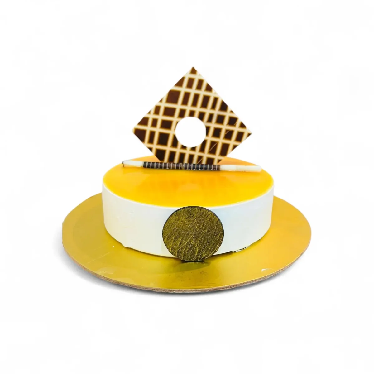 Butterscotch Bliss Cake Rich Caramel Layers with White Cream Frosting & Golden Metallic Accent (2) Butterscotch Bliss Cake Rich Caramel Layers with White Cream Frosting & Golden Metallic Accent (2)