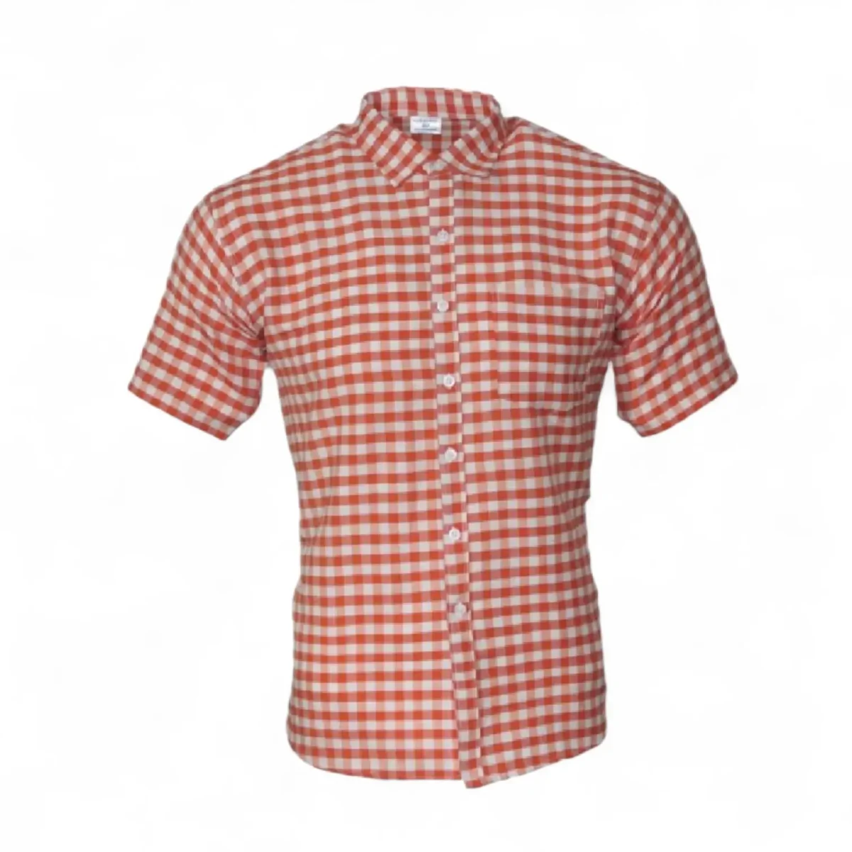 Desi Khadi Men’s Red Check Handwoven Cotton Shirt – Eco-Friendly, Breathable, Comfort Fit, Made in India by Poonia Khadi - Image 2