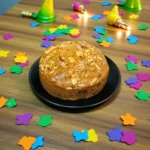 Fruit & Nut Dry Cake Golden Sponge with Slivered Almonds & Mixed Dry Fruits