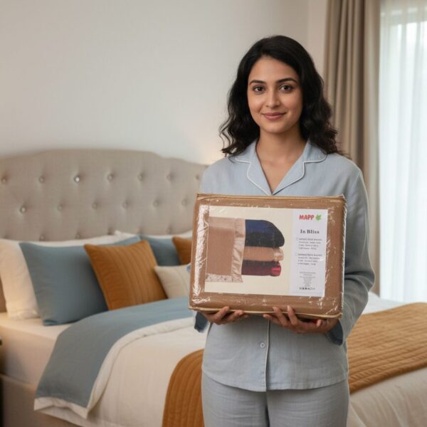 Lightweight Camel Fleece Blanket - Single Size: Soft & Warm Bedding by Mapp Handloom & Handicrafts