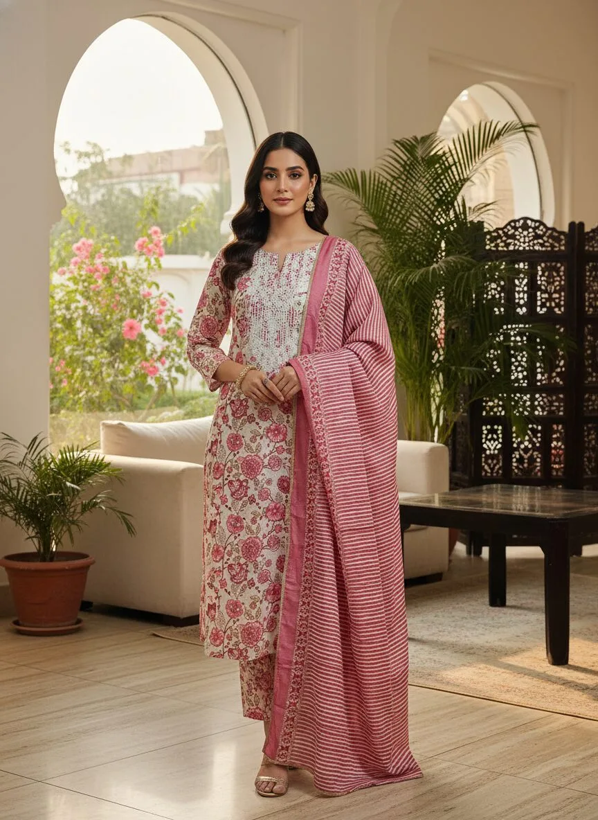 9 Stunning Chaitra Navratri Outfits: Elegant Festive Wear Ethnic Kurti Styles to Shine Hand-Embroidered Chikankari festive wear ethnic kurti