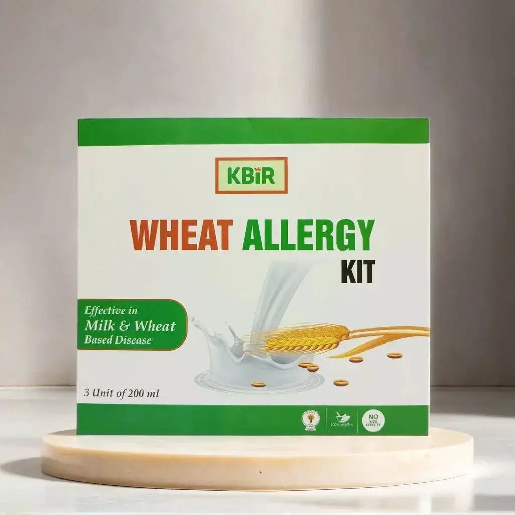 Natural Wheat Allergy Relief Kit Ayurvedic Immunity Booster for Digestive Health & Allergy Management by KBir Wellness