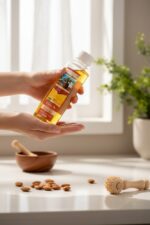 Bhanu Agro Coconut Oil 1000ML – 100% Pure Wood & Cold Pressed Natural Nariyal Tel for Hair, Skin, Cooking & Wellnes...