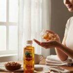 Bhanu Agro Coconut Oil 1000ML – 100% Pure Wood & Cold Pressed Natural Nariyal Tel for Hair, Skin, Cooking & Wellnes...