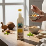 Bhanu Agro Coconut Oil 1000ML – 100% Pure Wood & Cold Pressed Natural Nariyal Tel for Hair, Skin, Cooking & Wellnes...