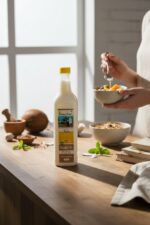 Bhanu Agro Coconut Oil 1000ML – 100% Pure Wood & Cold Pressed Natural Nariyal Tel for Hair, Skin, Cooking & Wellnes...