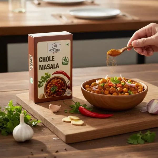 MJS Pro Chole Masala – Authentic Punjabi Chana Masala Spice Blend | Pure & Hygienic | Rich Aroma & Traditional Tast...
