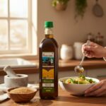 Bhanu Agro Mustard Oil 1000ML – 100% Pure Wood & Cold Pressed Sarso Tel for Cooking, Hair, Skin & Health - Front Vi...