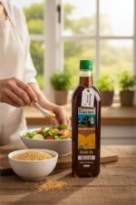 Bhanu Agro Sesame (Til) Oil 1000ML – 100% Pure Wood & Cold Pressed Gingelly Oil | Chemical-Free, Unrefined, Heart &...