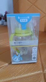 Plastic Baby Feeding Bottle with Handles, Cleaning brush & Straw (300 ML / 1 Pc) - Full Detail by Nari Haat, Indian e...