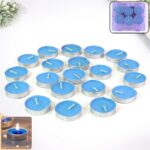 Multicolor Tea Light Candles - (20 Pc) - Front View by Nari Haat, Indian ethnic wear, women clothing, designer suit