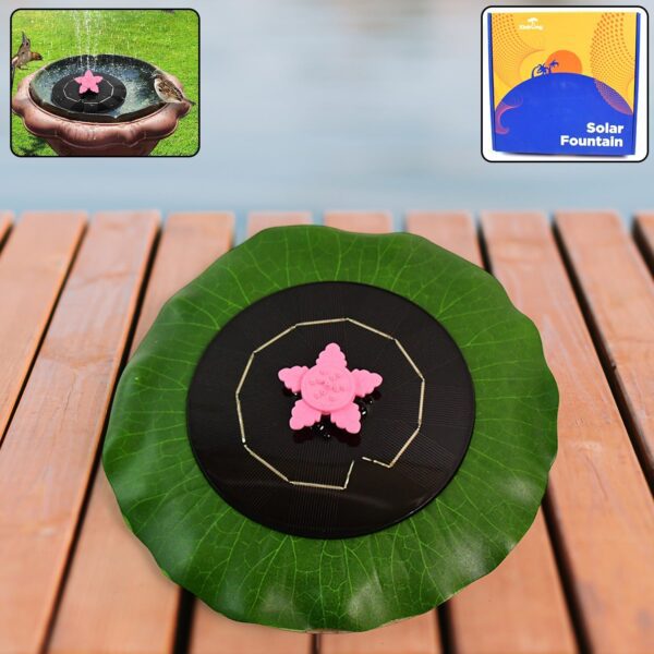 Solar-Powered Floating Fountain Pump for Ponds - Front View by Nari Haat, Indian ethnic wear, women clothing, designe...