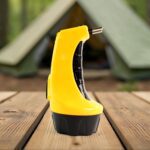 Rechargeable LED Torch Flashlight – High-Power Handheld Emergency Light Built-in Plug - Neckline Detail by Nari Haa...