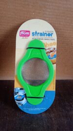 Supermom Stainless Steel Mesh Strainer with Dual Handle Plastic Frame (1 Pc) - Fabric Detail by Nari Haat, Indian eth...