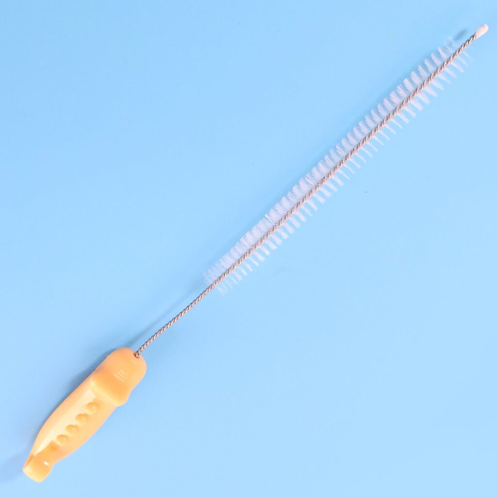 Bottle Spout Cleaning Brush with Ergonomic Handle (1 Pc / 22 Cm Long) - Front View by Nari Haat, Indian ethnic wear, ...