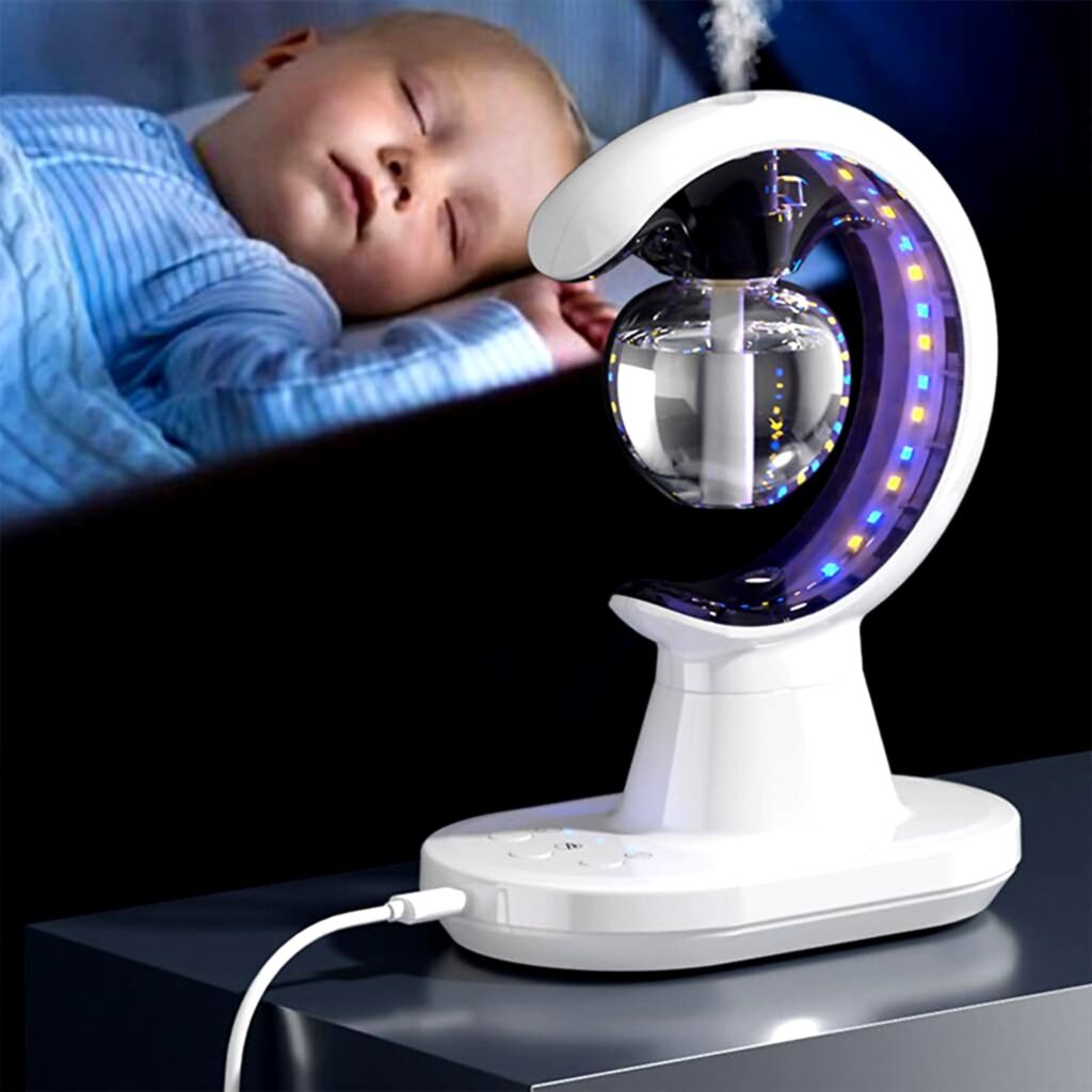 3-in-1 LED Lamp with Humidifier and Mosquito Repellent (1 Pc) - Front View by Nari Haat, Indian ethnic wear, women cl...