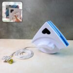 DOUBLE FACE GLASS CLEANER WINDOW SQUEEGEE, MAGNETIC WINDOW WASHING EQUIPMENT - Closeup Embroidery by Nari Haat, India...