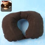 Inflatable U-Shaped Travel Neck Pillow (1 Pc) - Front View by Nari Haat, Indian ethnic wear, women clothing, designer...