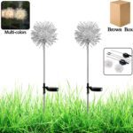 Solar Powered Dandelion Garden Lights (2 Pc) - Front View by Nari Haat, Indian ethnic wear, women clothing, designer ...