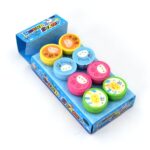 Emoticon Stamps 8 pieces in Round Shape Stamp for Kids Teachers, Parents and Students - Front View by Nari Haat, Indi...