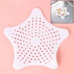 White Silicone Star Shaped Sink Filter Bathroom Hair Catcher Drain Strainers Basin - Front View by Nari Haat, Indian ...