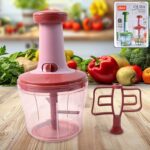 Apex  Quba Push Chopper with Stainless Steel Blades (1000ml) - Front View by Nari Haat, Indian ethnic wear, women clo...