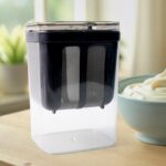 2 in 1 Yogurt Strainer with Storage Box – 1100ml (Plastic + Steel) - Sleeve Design by Nari Haat, Indian ethnic wear...