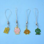 Cartoon Metal Mobile Straps and Keychains (1 Pc & mix Design) - Front View by Nari Haat, Indian ethnic wear, women cl...