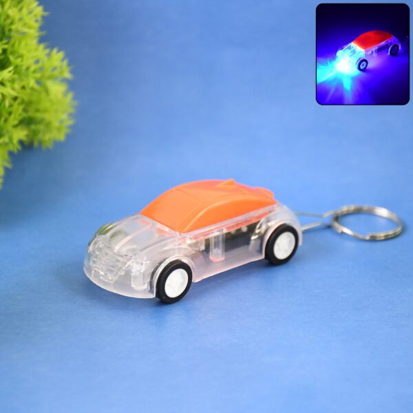 Mini Car Shape LED Keychain Light +(1 Pc, Random Color) - Front View by Nari Haat, Indian ethnic wear, women clothing...