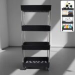 Movable Storage Rack Trolley - Front View by Nari Haat, Indian ethnic wear, women clothing, designer suit