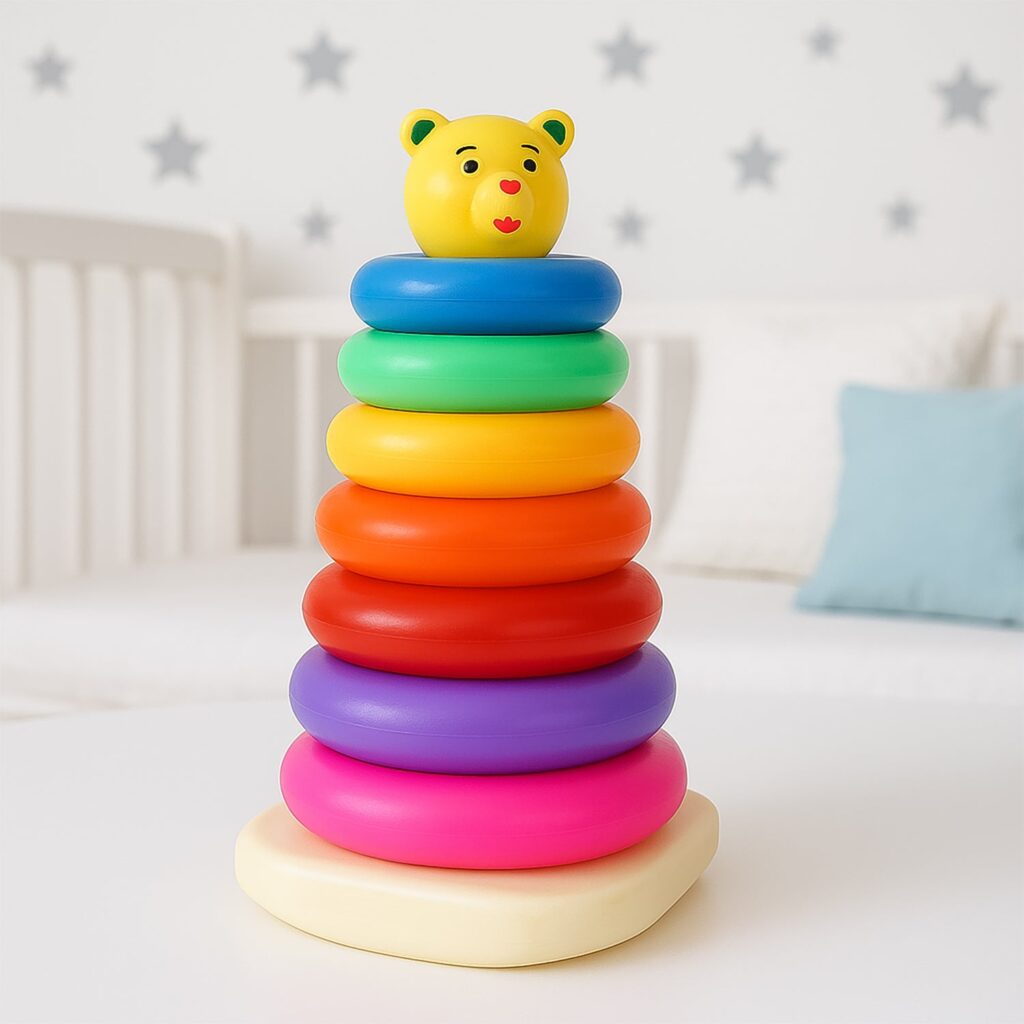 7pc Plastic Baby Stacking Ring Toy