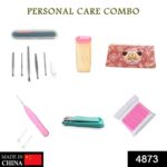 6Pcs Personal Care Combo In Zip Printed Pouch Bag - Image 2