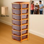 7-Layer Multipurpose Plastic Storage Drawer Organizer - Front View by Nari Haat, Indian ethnic wear, women clothing, ...