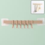 Self-Adhesive 6-Hook Wall Hanging Rack (1 Pc) - Front View by Nari Haat, Indian ethnic wear, women clothing, designer...