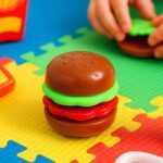 Mini Burger Shaped Toy for Kids (1 Pc) - Front View by Nari Haat, Indian ethnic wear, women clothing, designer suit