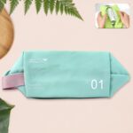 Waterproof Travel Toiletry Wash Bag /  Pouch with Zipper Side Handle - (1 Pc) - Front View by Nari Haat, Indian ethni...
