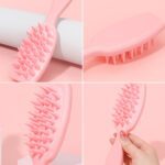 🎁 🎁 Multipurpose Silicone Scalp Massager Shampoo Brush (1 Pc) - Full Detail by Nari Haat, Indian ethnic wear, w...