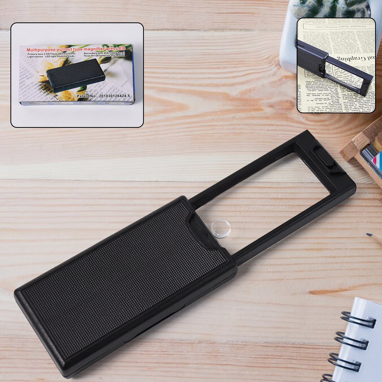 01_2ca5d0ca-6fd6-44f9-b7fb-bb50fe1c8678.jpg Multipurpose Extendable Magnifier with LED Magnifier (1 Pc) - Front View by Nari Haat, Indian ethnic wear, women clot...