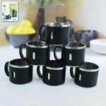 Apex Stainless Steel Desk Mug (6 Pc) - Front View by Nari Haat, Indian ethnic wear, women clothing, designer suit