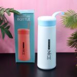 Blue Plastic Flask Water Bottle 400ml