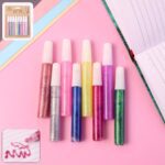 DIY Multi-Color Glitter Craft Glue Pen Set (10ML / 8 Pc) - Front View by Nari Haat, Indian ethnic wear, women clothin...