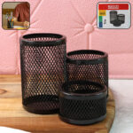 Khyati Metal Mesh Desk Organizer Pen Stand