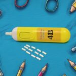 Electric Eraser Kit Automatic Pencil Eraser Battery Operated with 12 Eraser Refills - Closeup Embroidery by Nari Haat...