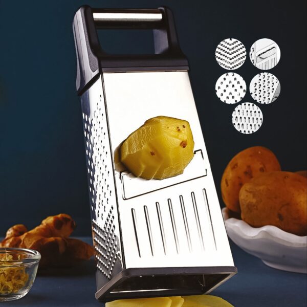 Apex 5-in-1 Master Stainless Steel Multipurpose Slicer and Grater - Front View by Nari Haat, Indian ethnic wear, wome...