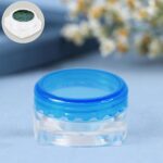 Plastic Empty Round Makeup Jar Pot Travel Cream Powder Cosmetic Container (1 Pc) - Closeup Embroidery by Nari Haat, I...