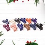 Matte Rectangle Hair Claw Clip for Women and Girls – Assorted Color Pack – 12 Pc - Sleeve Design by Nari Haat, In...